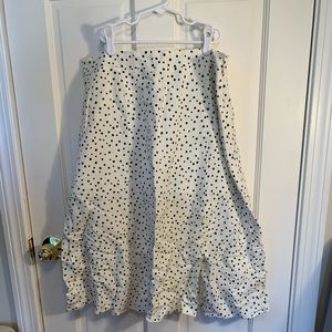 Dalmatian MIDI Skirt with Side Slit